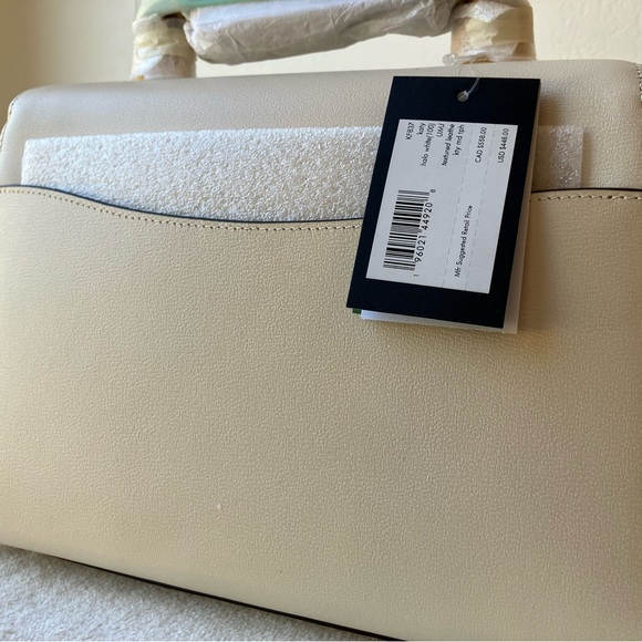 Kate Spade Katy Textured Leather Bamboo Medium Top-handle Bag - Picture 6 of 10